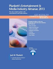 Cover of Plunkett's Entertainment & Media Industry Almanac 2013 by Jack W. Plunkett