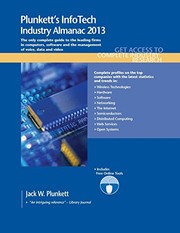 Cover of Plunkett's InfoTech Industry Almanac 2013 by Jack W. Plunkett