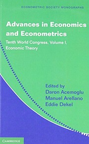 Front cover of Advances in Economics and Econometrics 3 Volume Paperback Set by Daron Acemoglu