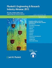 Front cover of Plunkett's Engineering & Research Industry Almanac 2013 by Jack W. Plunkett