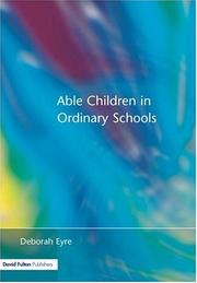Front cover of Able children in ordinary schools by Deborah Eyre