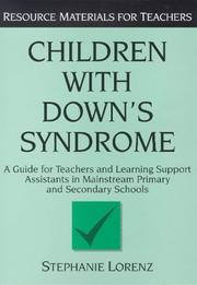 Cover of Children with Down's syndrome by Stephanie Lorenz