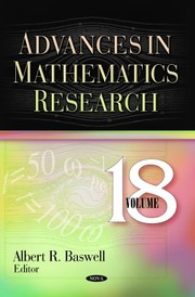 Cover of Advances in Mathematics Research by Albert R. Baswell