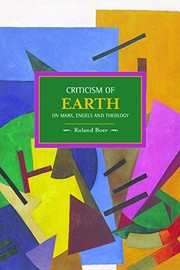 Cover of Criticism of Earth by Roland Boer