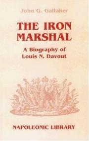 Front cover of The iron marshal by John G. Gallaher