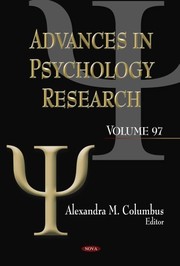 Front cover of Advances in Psychology Research by Alexandra M. Columbus