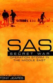 Cover of SAS secret war by Tony Jeapes