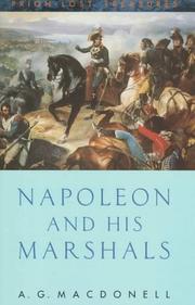Cover of Napoleon and his marshals by A. G. Macdonell