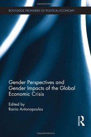 Front cover of Gender Perspectives and Gender Impacts of the Global Economic Crisis by Rania Antonopoulos