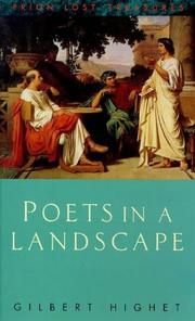 Cover of Poets in a landscape by Gilbert Highet
