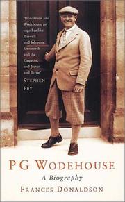 Cover of P.G. Wodehouse by Frances Donaldson