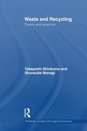 Front cover of Waste and recycling by Takayoshi Shinkuma