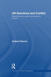 Front cover of UN sanctions and conflict by Andrea Charron