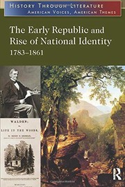 Front cover of The Early Republic and Rise of National Identity by Jeffrey H. Hacker