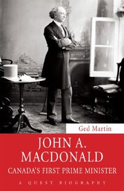 Cover of John A. Macdonald by Ged Martin