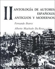 Front cover of Antologia de autores españoles, Vol II by Fernando Ibarra