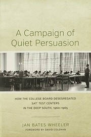 Front cover of A Campaign of Quiet Persuasion by Jan Bates Wheeler