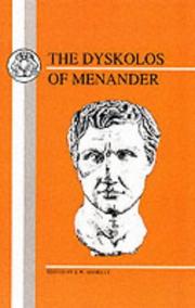 Front cover of Dyscolus by Menander of Athens