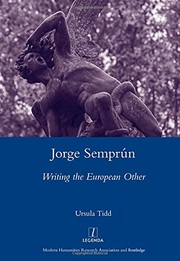 Cover of Jorge Semprun by Ursula Tidd