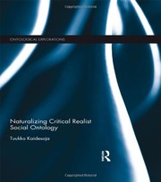 Front cover of Naturalizing Critical Realist Social Ontology by Tuukka Kaidesoja