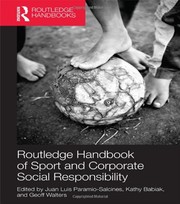 Front cover of Routledge Handbook of Sport and Corporate Social Responsibility by Geoff Walters