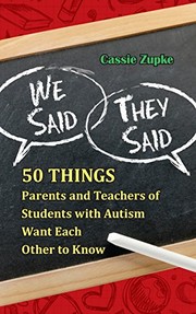 Front cover of We Said, They Said by Cassie Zupke