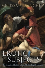 Cover of Erotic subjects by Melissa E. Sanchez