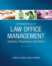 Front cover of Fundamentals of Law Office Management by Pamela Everett-Nollkamper