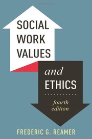 Cover of Social work values and ethics by Frederic G. Reamer