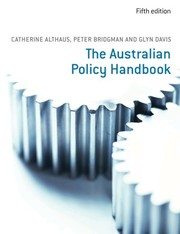 Front cover of The Australian Policy Handbook by Catherine Althaus