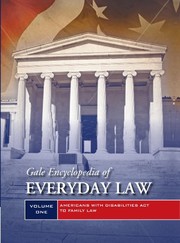 Front cover of Gale Encyclopedia of Everyday Law by Donna Batten