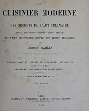 Front cover of Le cuisinier moderne, ou, Les secrets de l'art culinaire by Gustave Garlin