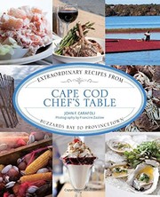 Cover of Cape Cod Chef's Table by John F. Carafoli