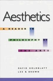 Cover of Aesthetics by David Goldblatt