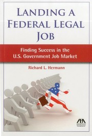 Cover of Landing a Federal Legal Job by Richard L. Hermann