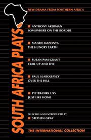 Front cover of South Africa plays by Gray, Stephen