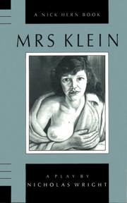 Cover of Mrs. Klein by Nicholas Wright