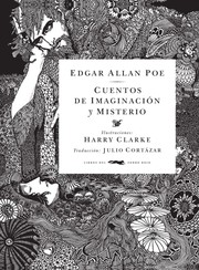 Front cover of Cuentos de imaginación y misterio (Assignation / Berenice / Black Cat / Cask of Amontillado / Colloquy of Monos and Una / Descent Into the Maelstrom / Facts in the Case of M. Valdemar / Fall of the House of Usher / Gold-Bug / King Pest / Ligeia / Lionizing / Masque of the Red Death / Morella / MS. Found in a Bottle / Murders in the Rue Morgue / Mystery of Marie Roget / Pit and the Pendulum / Premature Burial / Silence / Tell-Tale Heart / William Wilson) by Edgar Allan Poe