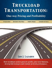 Front cover of Truckload transportation by Leo J. Lazarus