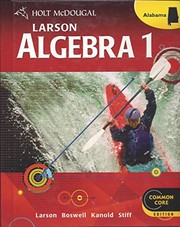 Front cover of Holt McDougal Larson Algebra 1 by HOLT MCDOUGAL