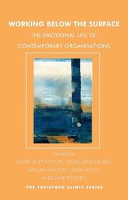 Cover of Working below the surface by Clare Huffington