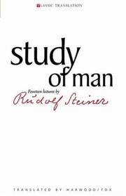 Cover of Study of Man by Rudolf Steiner