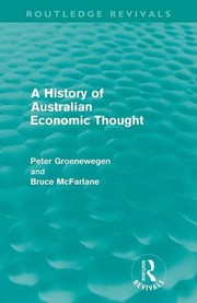 Front cover of A History of Australian Economic Thought by Peter Groenewegen
