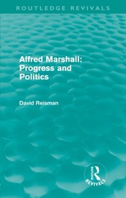 Cover of Alfred Marshall by David Reisman