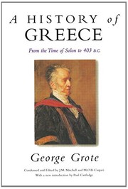 Cover of A History of Greece by George Grote