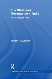Front cover of The state and governance in India by William F. Kuracina