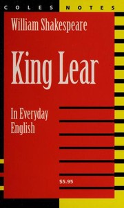 Front cover of King Lear in Everyday English by Coles Publishing Company. Editorial Board