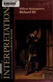 Cover of William Shakespeare's Richard III by Harold Bloom