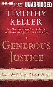 Cover of Generous justice by Timothy J. Keller