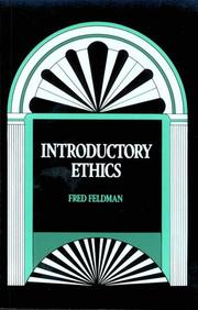 Cover of Introductory ethics by Feldman, Fred